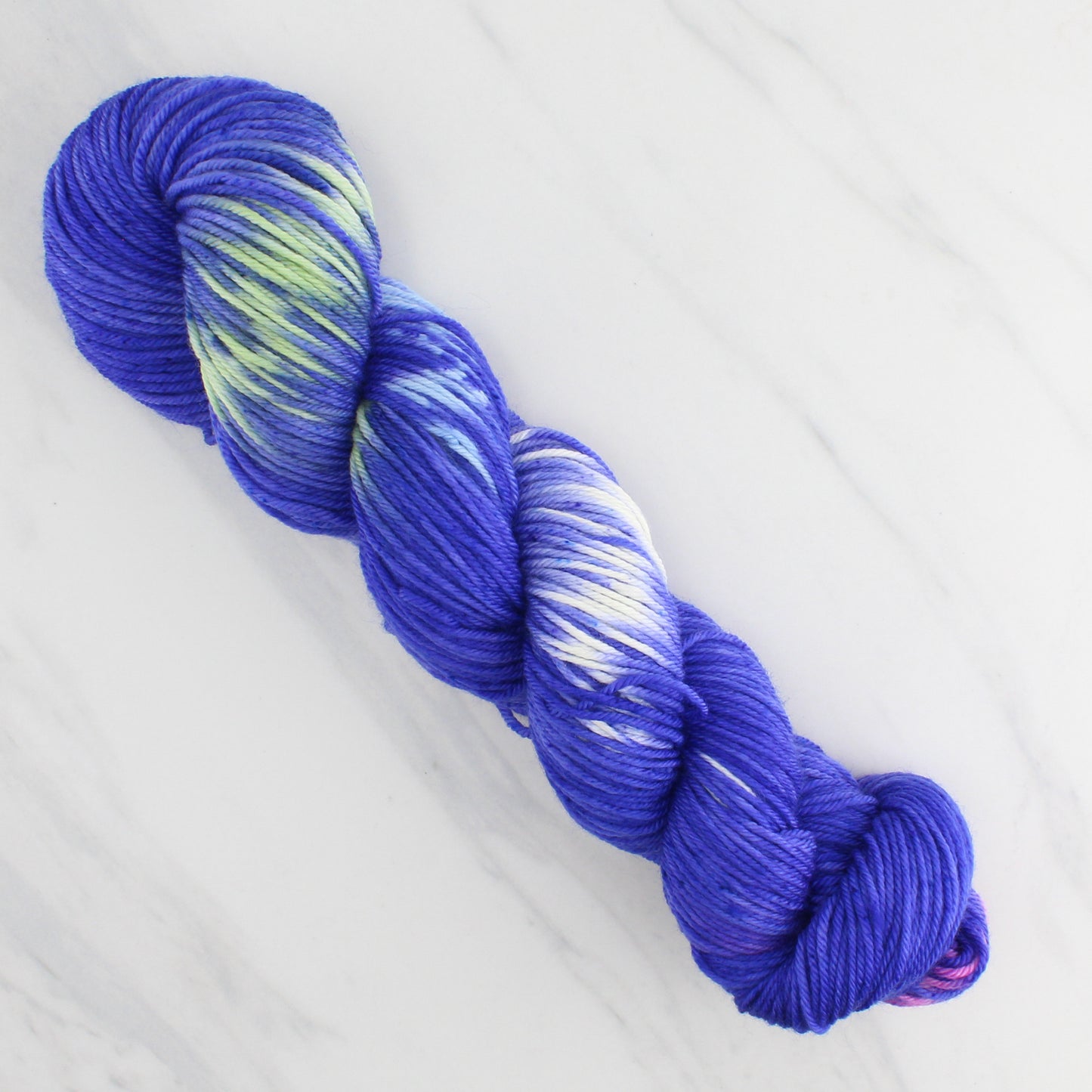 TEXAS BLUEBONNET Hand Dyed on Squoosh DK - Ikat Yarn