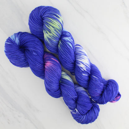 TEXAS BLUEBONNET Hand Dyed on Squoosh DK - Ikat Yarn