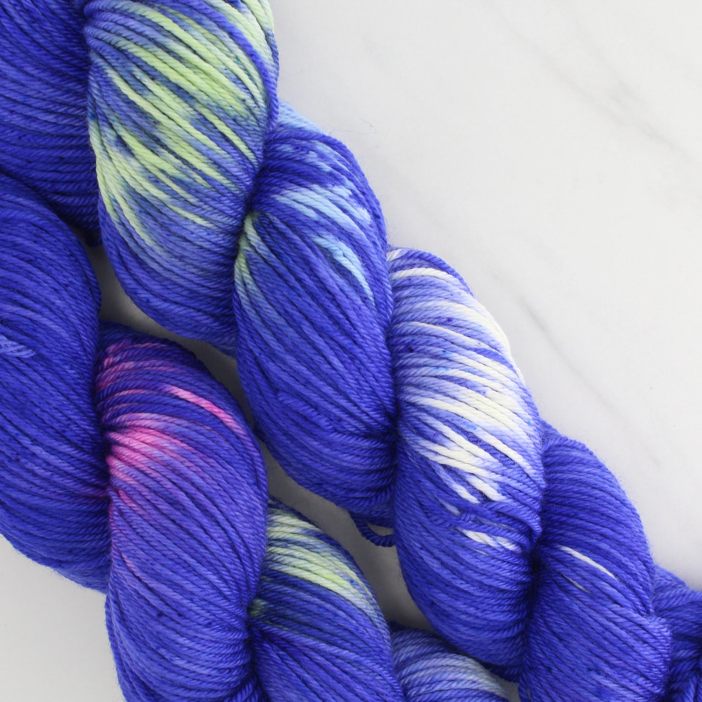 TEXAS BLUEBONNET Hand Dyed on Squoosh DK - Ikat Yarn