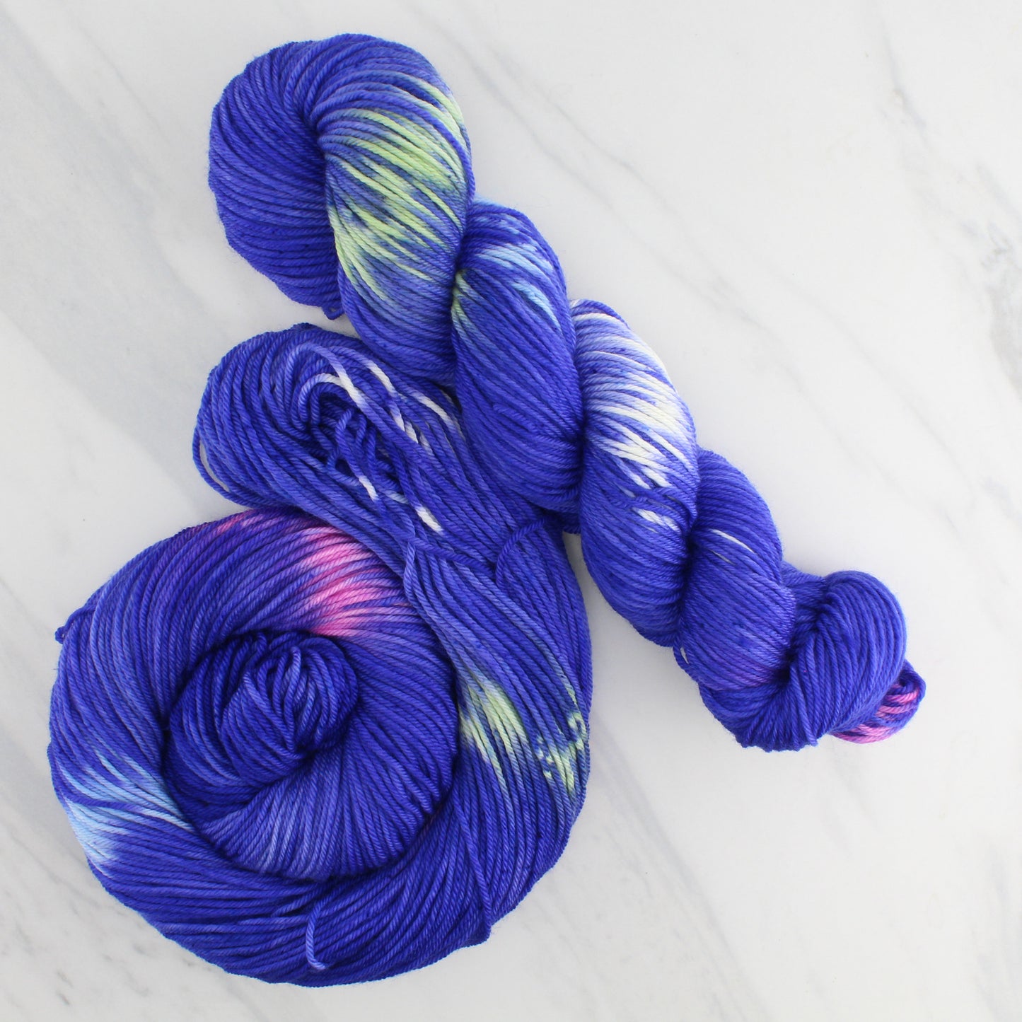 TEXAS BLUEBONNET Hand Dyed on Squoosh DK - Ikat Yarn