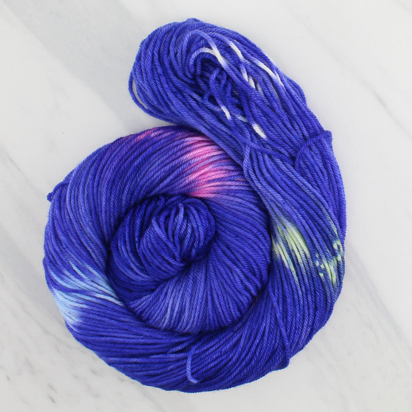TEXAS BLUEBONNET Hand Dyed on Squoosh DK - Ikat Yarn