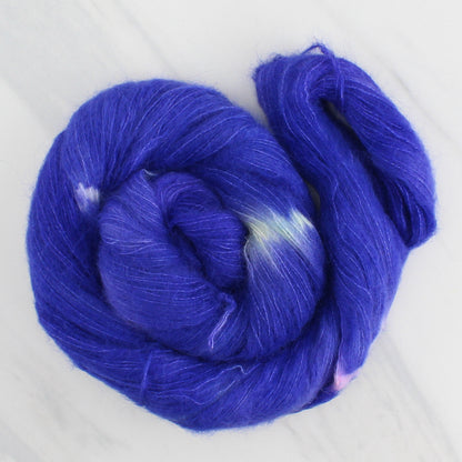 TEXAS BLUEBONNET on Suri Lace Cloud - Ikat Colorway