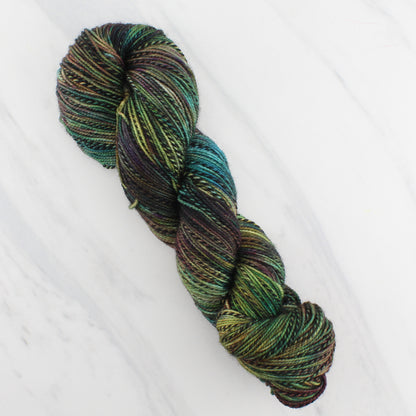 THE KING OF THE GOLDEN HALL on Stained Glass Sock- Hand-Dyed Yarn - Purple Lamb