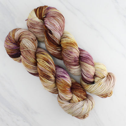 THE PATHS OF THE DEAD Hand Dyed on Sock Perfection - Splashed & Speckled Yarn