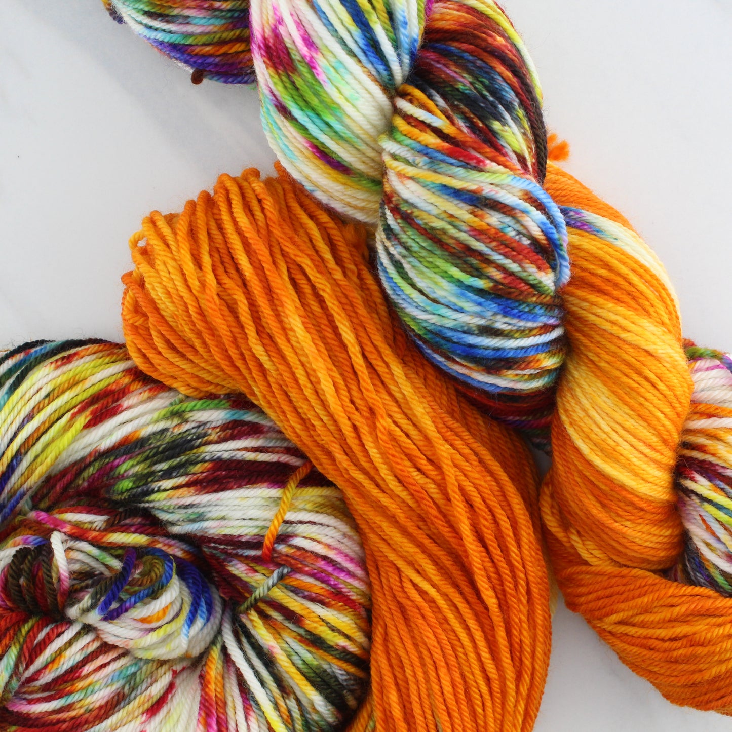 THE PHOENIX Hand Dyed on Squoosh DK - Assigned Pooling Colorway