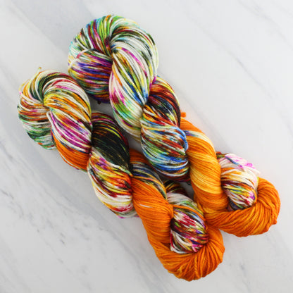 THE PHOENIX Hand Dyed on Squoosh DK - Assigned Pooling Colorway
