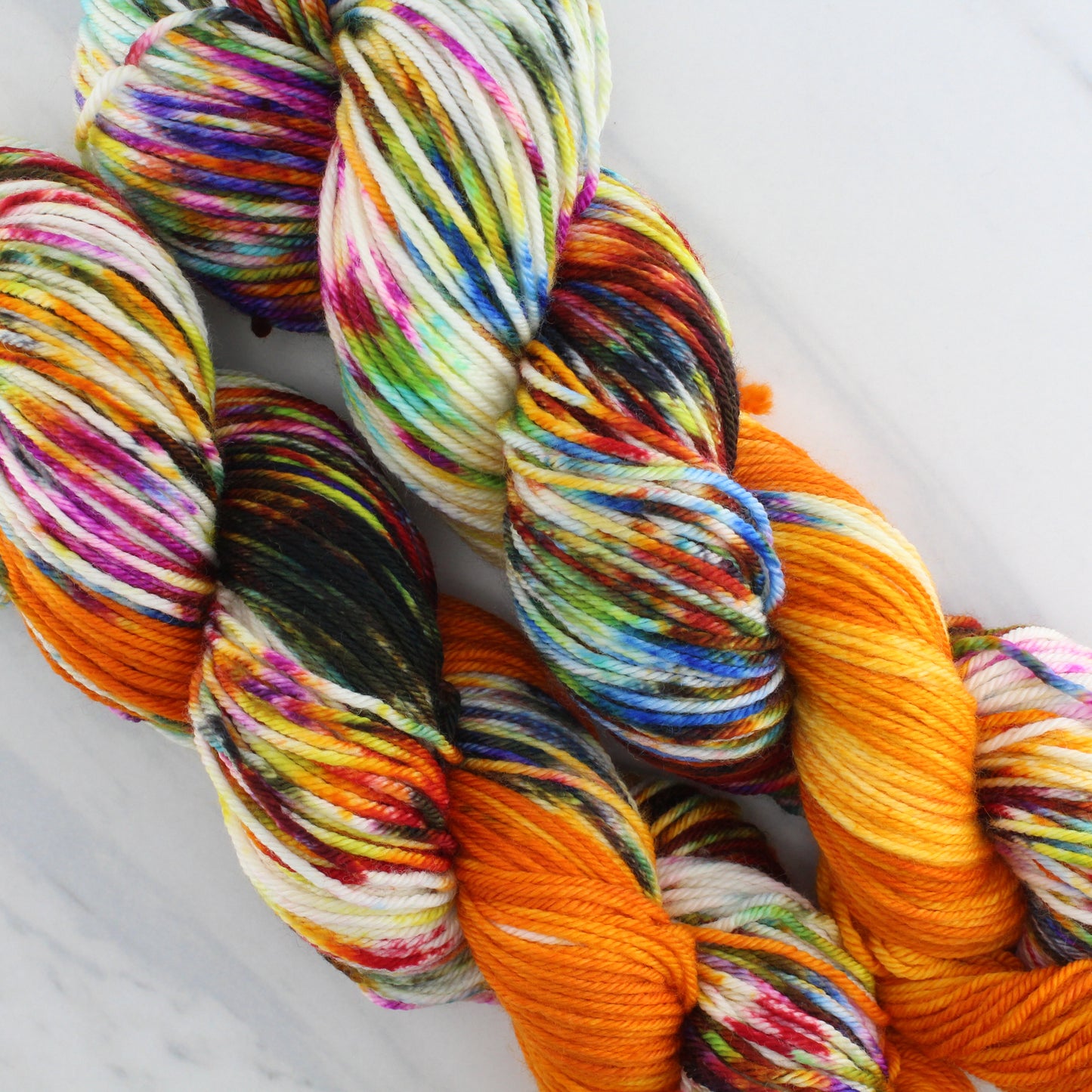 THE PHOENIX Hand Dyed on Squoosh DK - Assigned Pooling Colorway