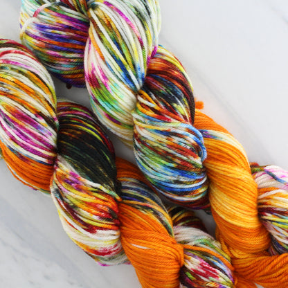 THE PHOENIX Hand Dyed on Squoosh DK - Assigned Pooling Colorway