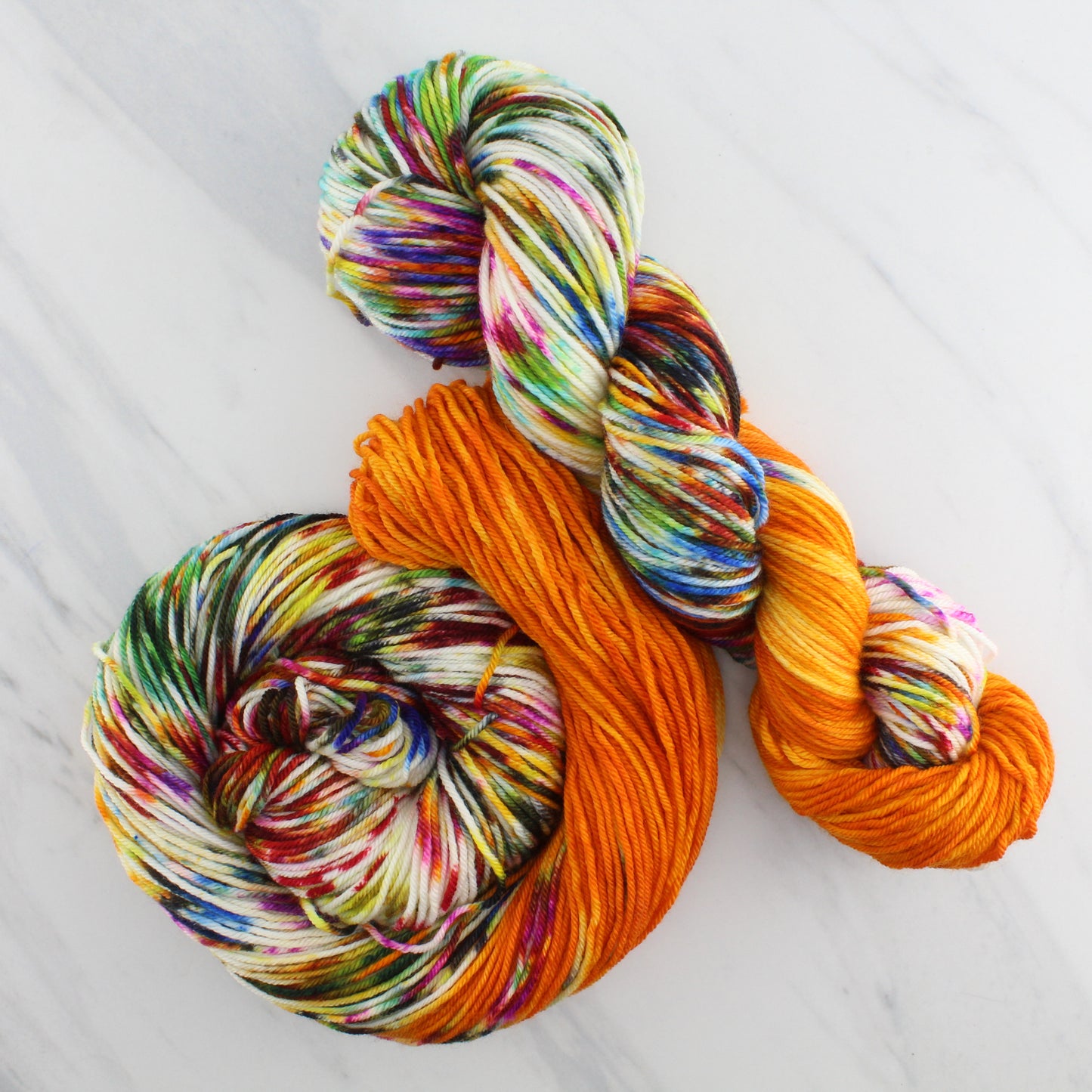 THE PHOENIX Hand Dyed on Squoosh DK - Assigned Pooling Colorway