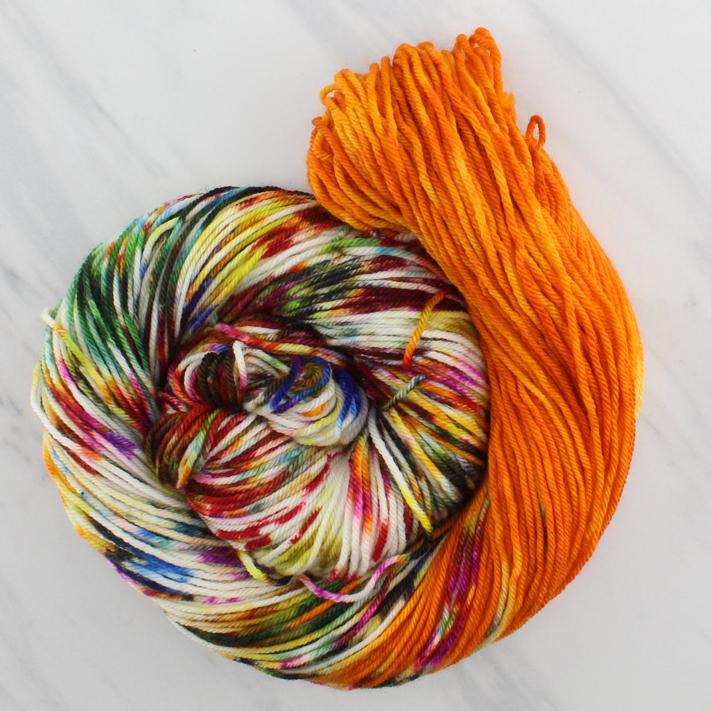 THE PHOENIX Hand Dyed on Squoosh DK - Assigned Pooling Colorway