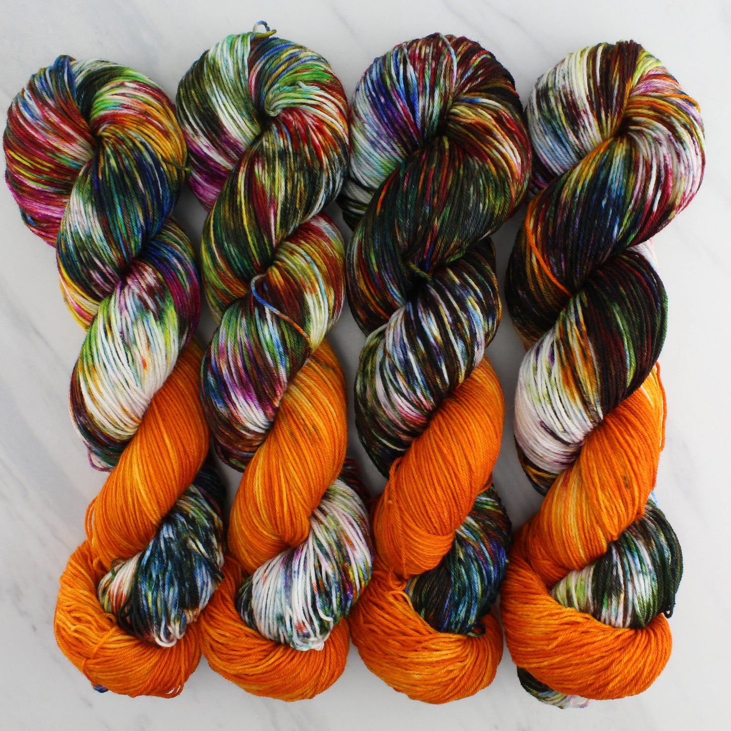 THE PHOENIX Hand Dyed on Sock Perfection - Assigned Pooling Colorway
