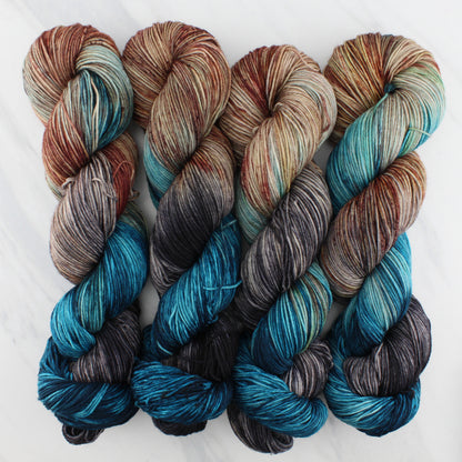 THE GREAT BLACK BULL on Sock Perfection - Hand-Dyed Yarn - Purple Lamb