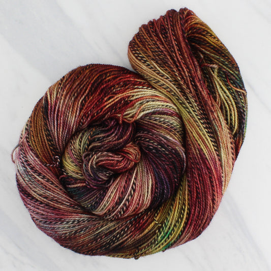 THE PALANTIR on Stained Glass Sock- Hand-Dyed Yarn