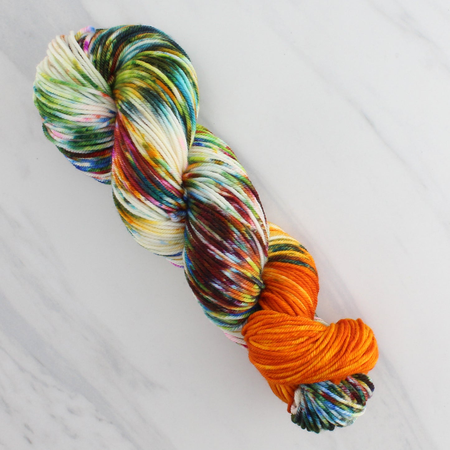 THE PHOENIX Hand Dyed on Squoosh Worsted - Assigned Pooling Colorway