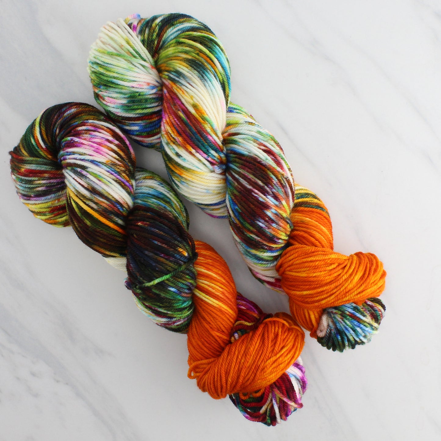 THE PHOENIX Hand Dyed on Squoosh Worsted - Assigned Pooling Colorway