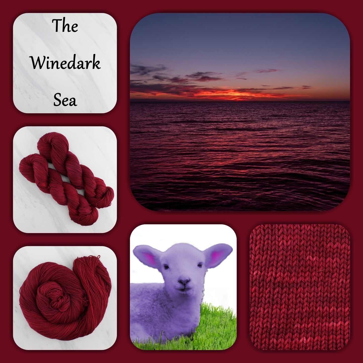 Odyssey Collection - THE WINEDARK SEA - Yarn Dyed to Order