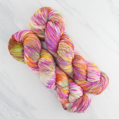 TULIPS Hand Dyed on Buttery Soft DK - Splashed & Speckled Yarn