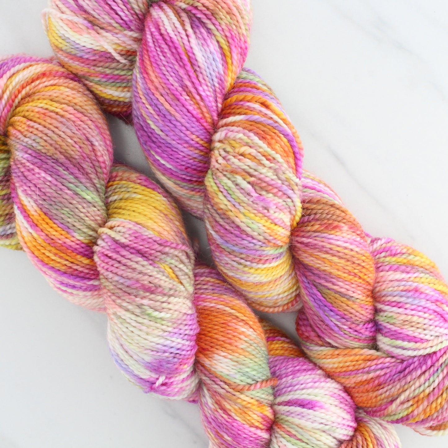 TULIPS Hand Dyed on Buttery Soft DK - Splashed & Speckled Yarn