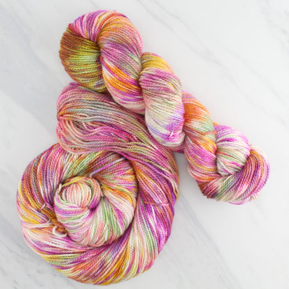 TULIPS Hand Dyed on Buttery Soft DK - Splashed & Speckled Yarn