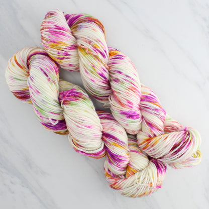 TULIPS Hand Dyed on Squoosh DK - Splashed & Speckled Yarn