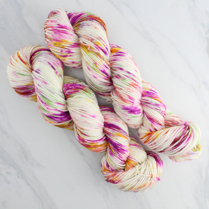 TULIPS Hand Dyed on Squoosh DK - Splashed & Speckled Yarn