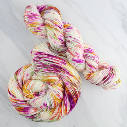 TULIPS Hand Dyed on Squoosh DK - Splashed & Speckled Yarn