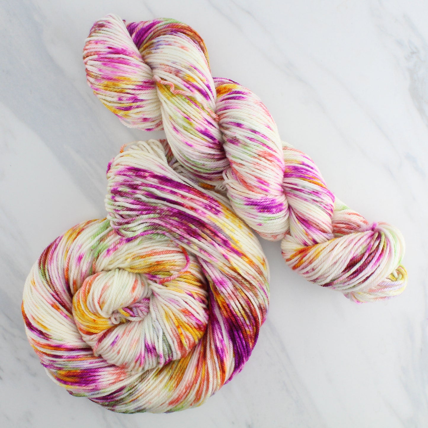 TULIPS Hand Dyed on Squoosh DK - Splashed & Speckled Yarn