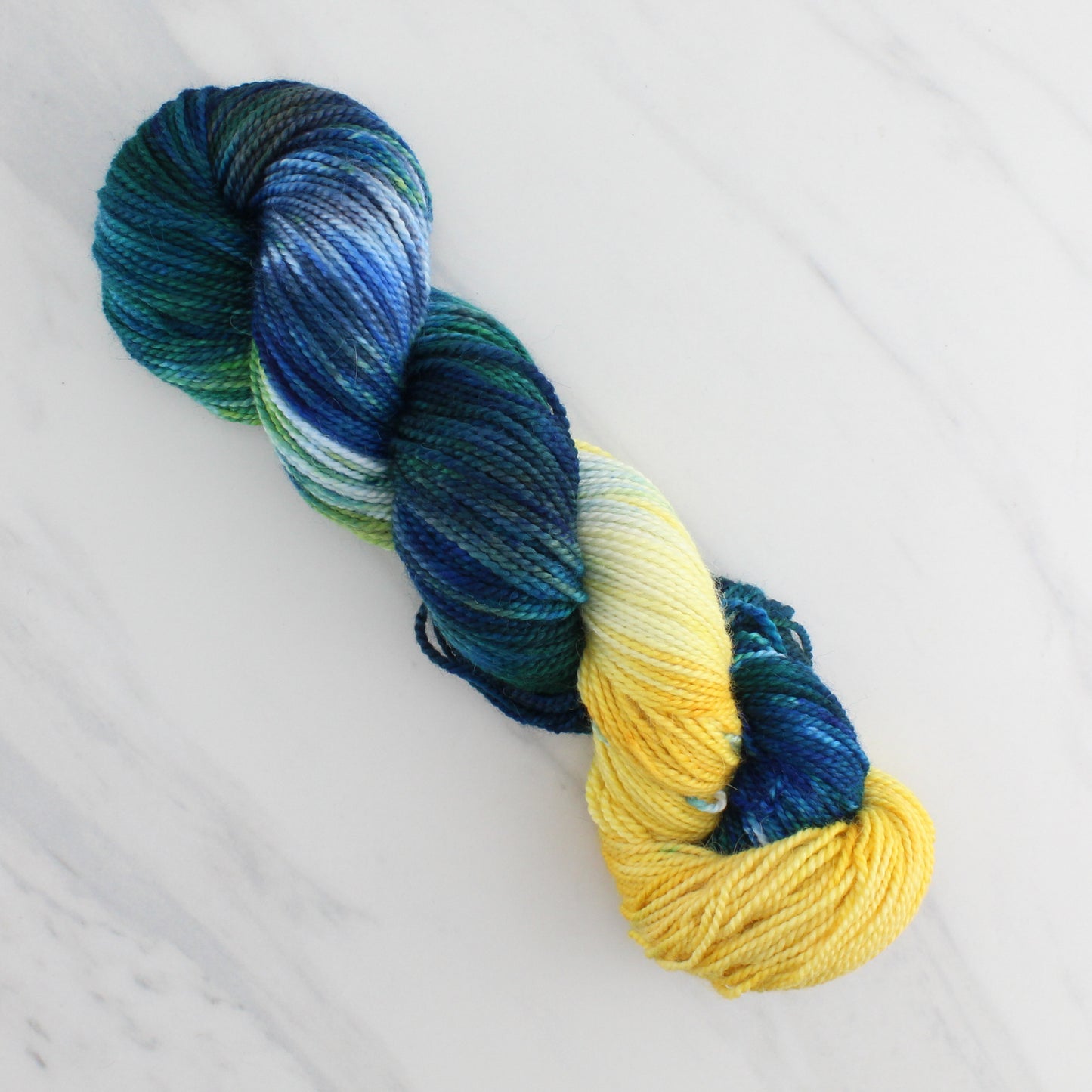 VAN GOGH'S STARRY NIGHT Hand Dyed on Buttery Soft DK  - Assigned Pooling Colorway