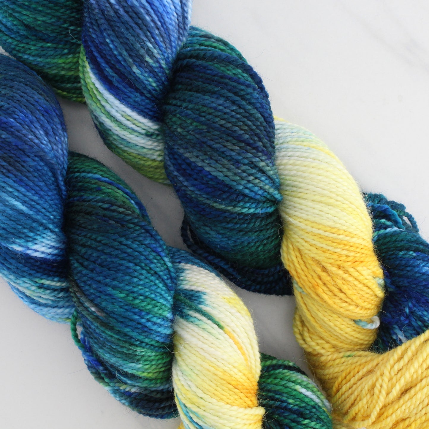 VAN GOGH'S STARRY NIGHT Hand Dyed on Buttery Soft DK  - Assigned Pooling Colorway