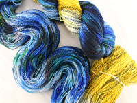 VAN GOGH'S STARRY NIGHT Indie-Dyed Yarn on Stained Glass Sock