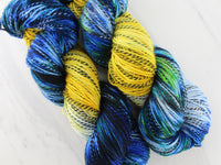 VAN GOGH'S STARRY NIGHT Indie-Dyed Yarn on Stained Glass Sock