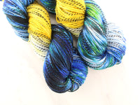 VAN GOGH'S STARRY NIGHT Indie-Dyed Yarn on Stained Glass Sock