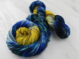 VAN GOGH'S STARRY NIGHT Indie-Dyed Yarn on Stained Glass Sock