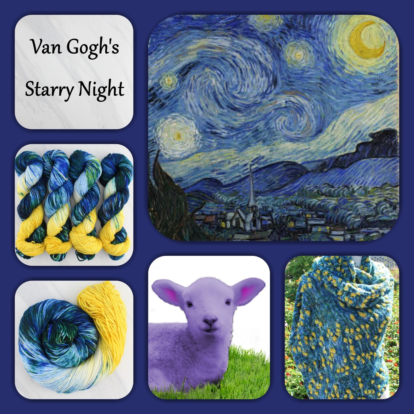 VAN GOGH'S STARRY NIGHT - Yarn Dyed to Order