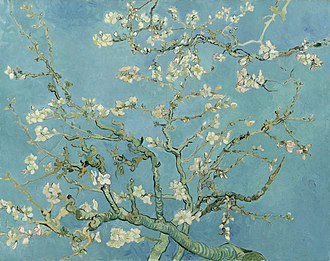 VAN GOGH'S ALMOND BLOSSOM Art Batts to Spin and Felt