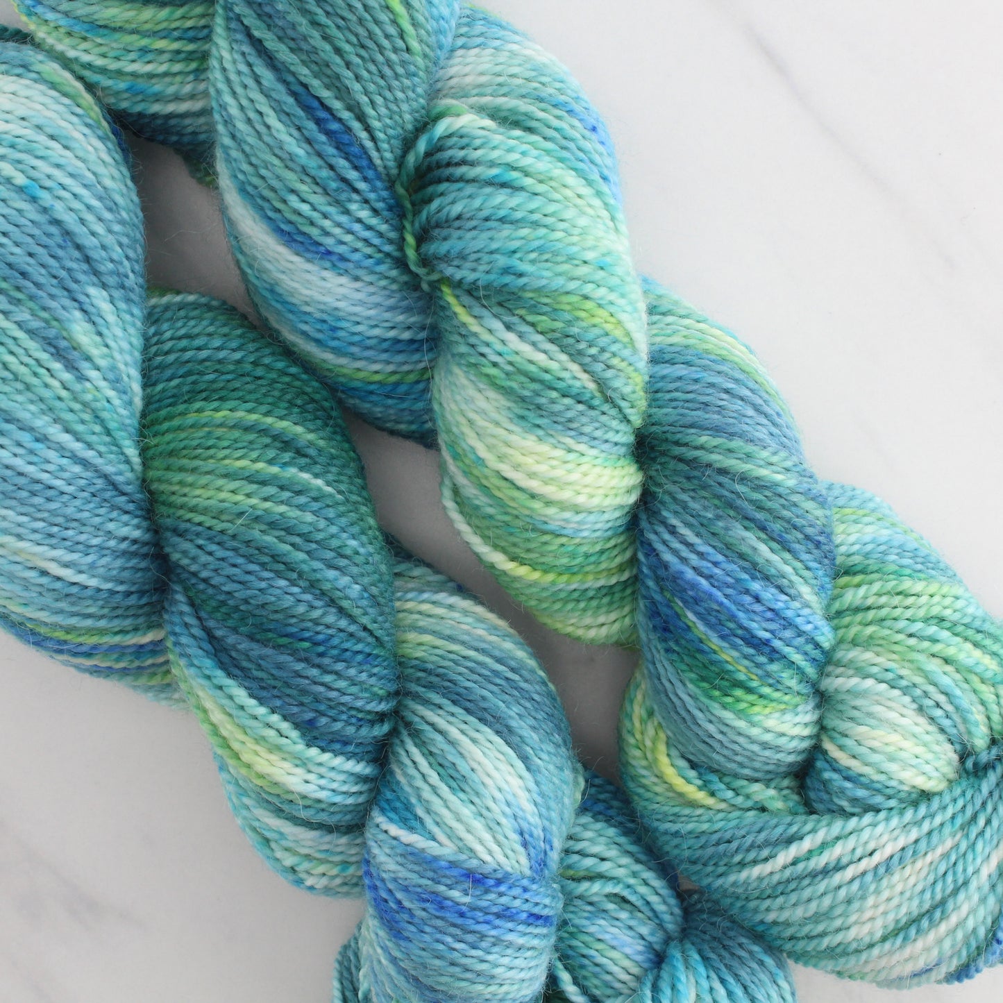 VISIT TO LYME Hand-Dyed on Buttery Soft DK - Splashed & Speckled Colorway