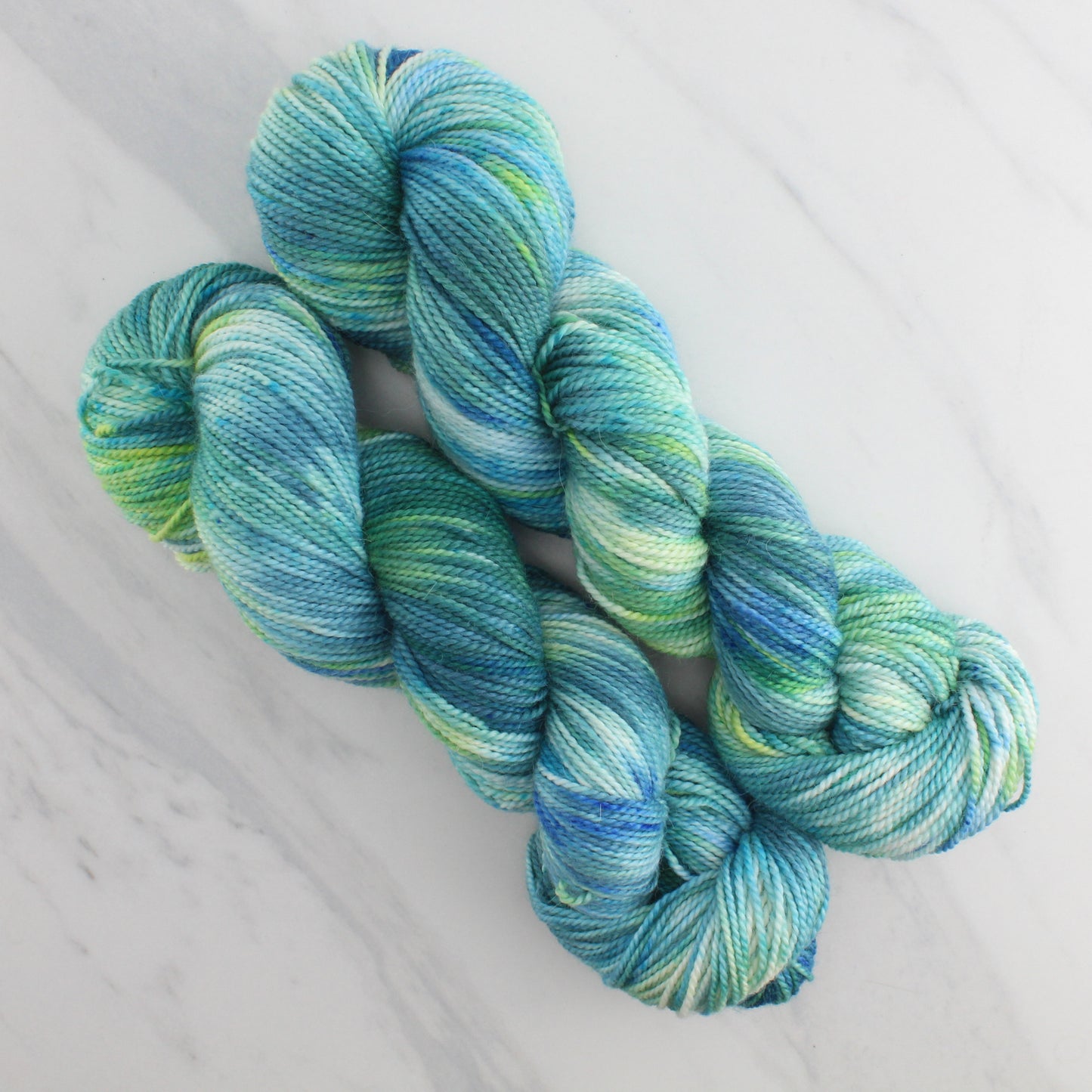 VISIT TO LYME Hand-Dyed on Buttery Soft DK - Splashed & Speckled Colorway