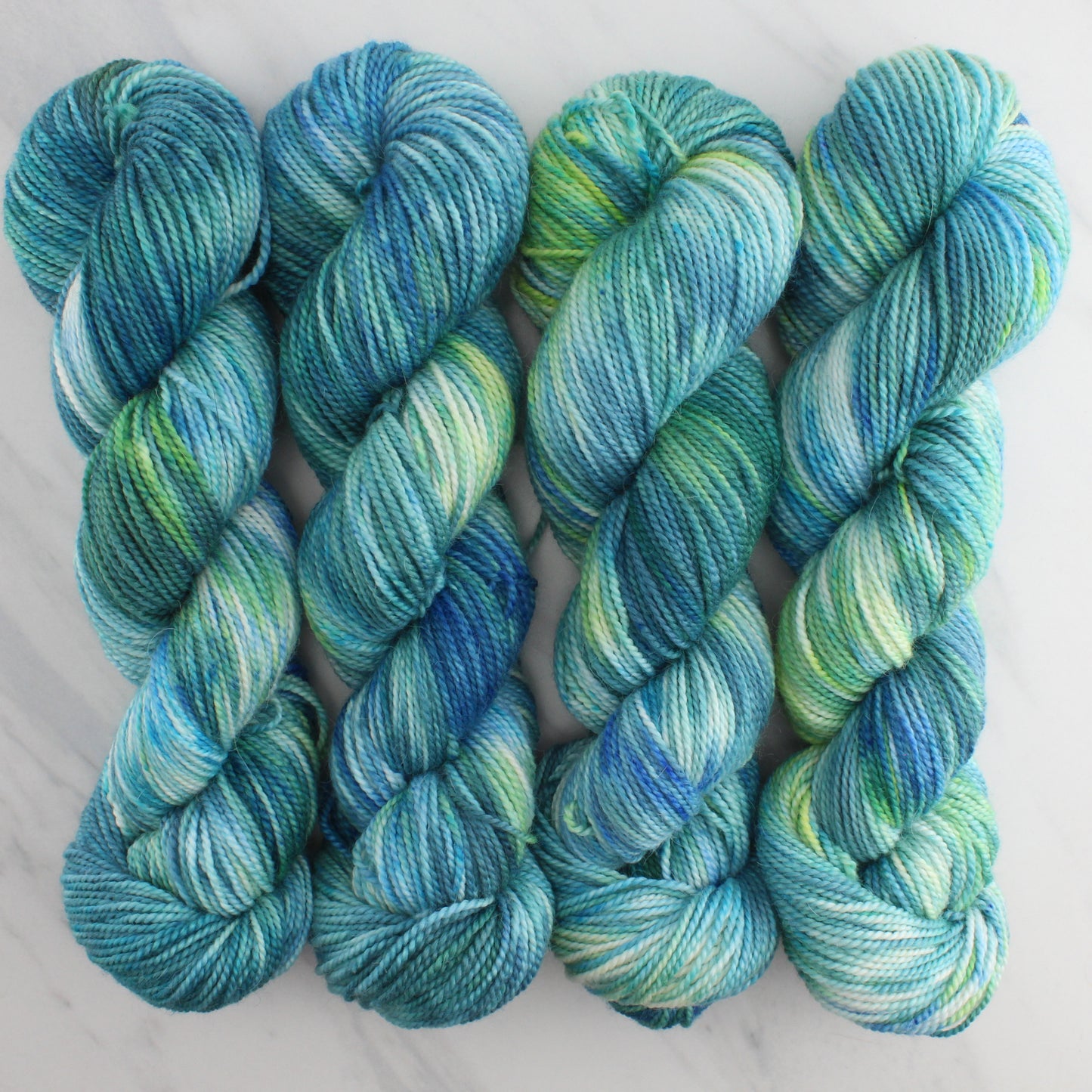 VISIT TO LYME Hand-Dyed on Buttery Soft DK - Splashed & Speckled Colorway