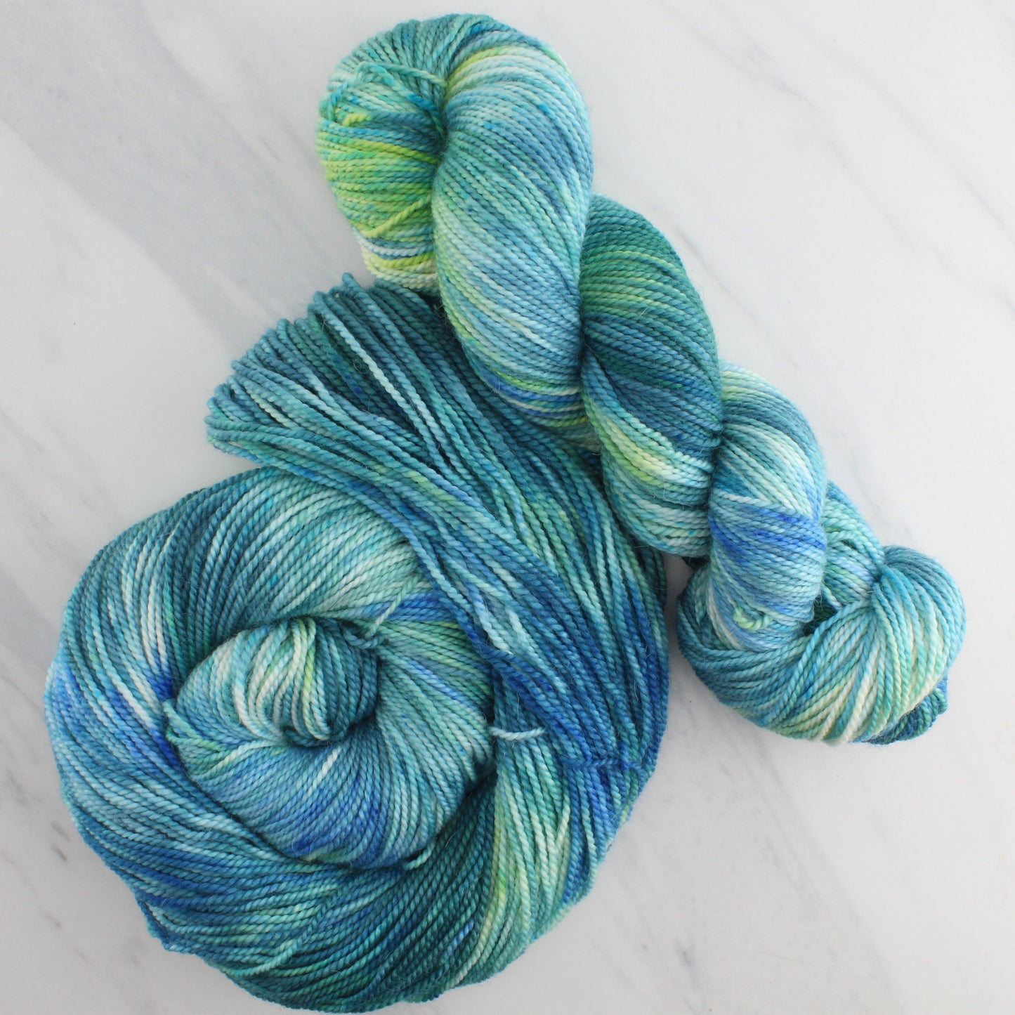 VISIT TO LYME Hand-Dyed on Buttery Soft DK - Splashed & Speckled Colorway
