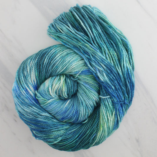 VISIT TO LYME Hand-Dyed on Buttery Soft DK - Splashed & Speckled Colorway