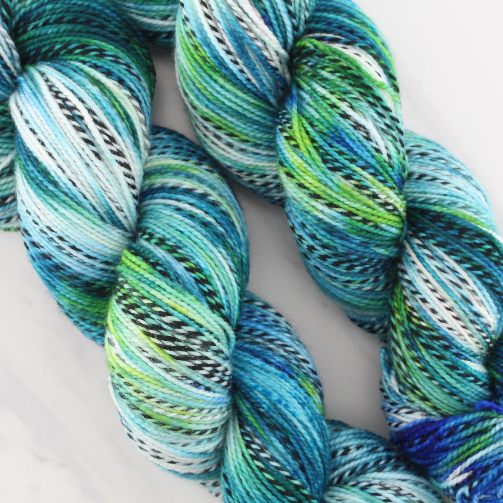 VISIT TO LYME on Stained Glass Sock- Indie-Dyed Yarn - Purple Lamb