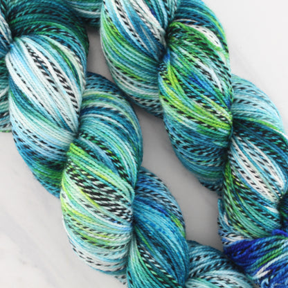 VISIT TO LYME on Stained Glass Sock- Indie-Dyed Yarn - Purple Lamb