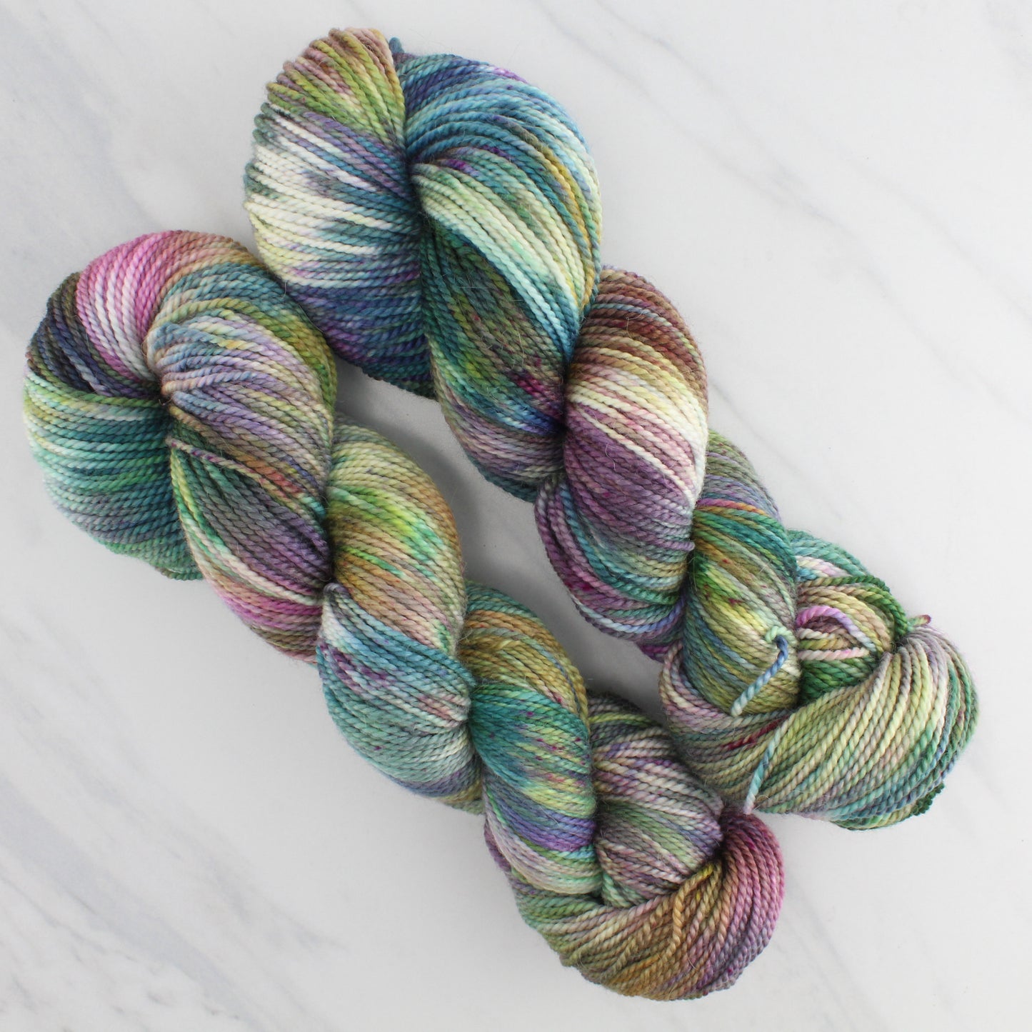 VIVALDI'S AUTUMN Hand Dyed on Buttery Soft DK - Splashed & Speckled Yarn