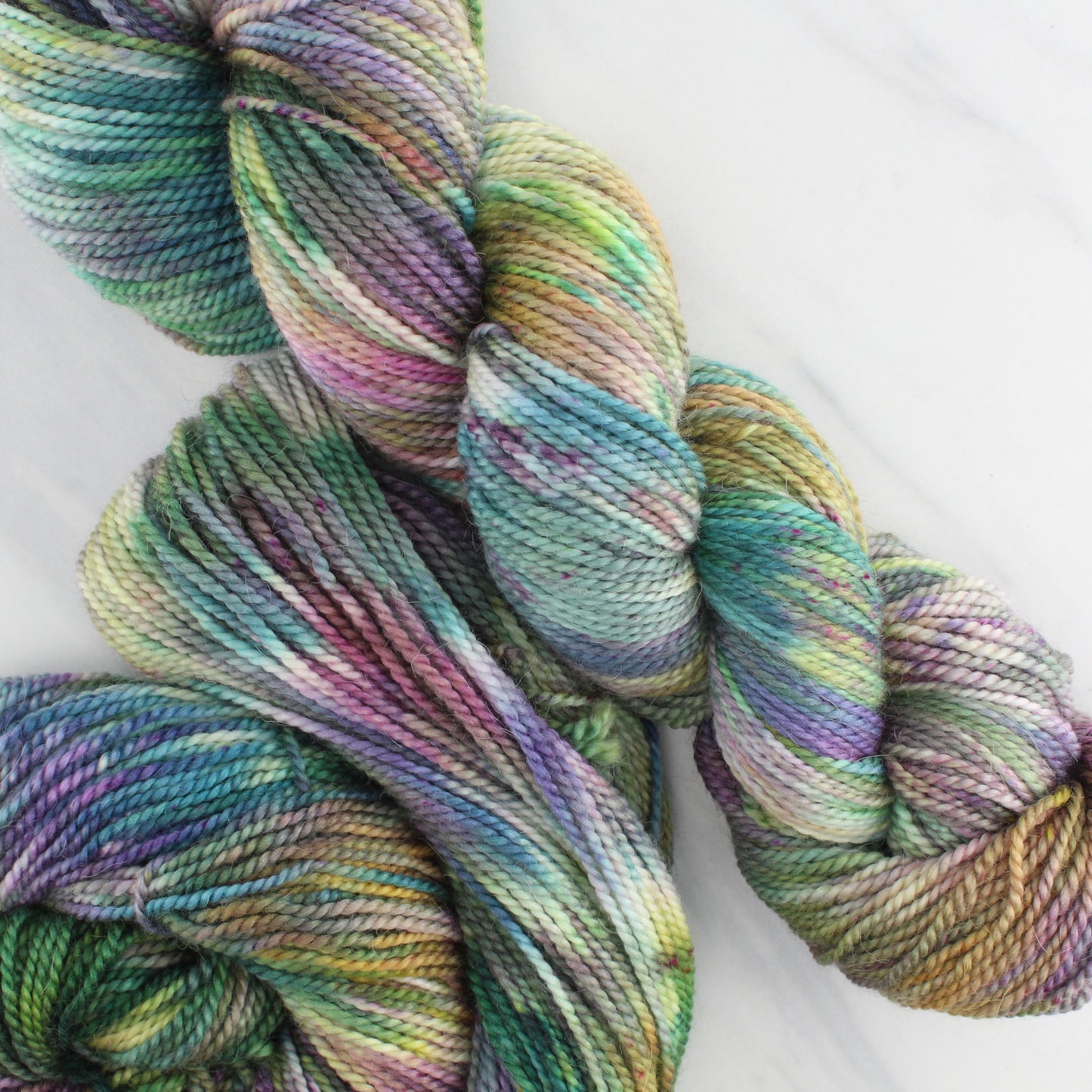 VIVALDI'S AUTUMN Hand Dyed on Buttery Soft DK - Splashed & Speckled Yarn