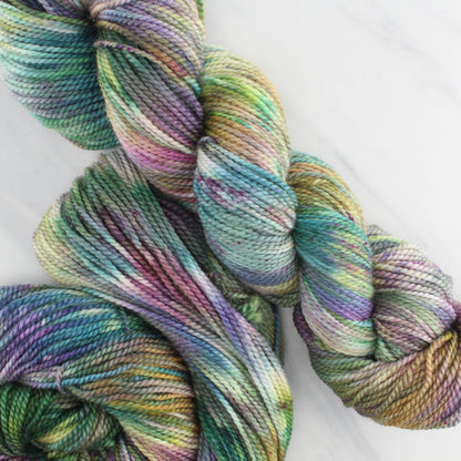 VIVALDI'S AUTUMN Hand Dyed on Buttery Soft DK - Splashed & Speckled Yarn