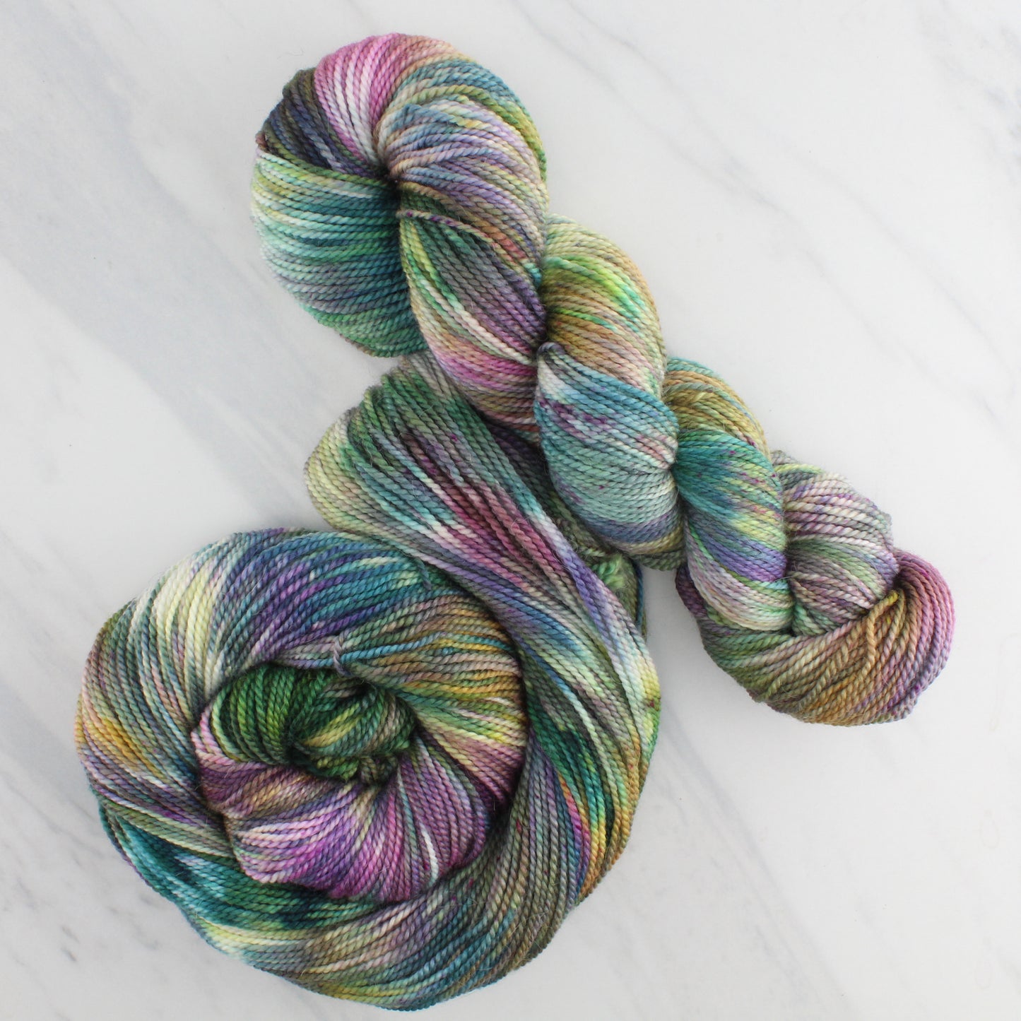 VIVALDI'S AUTUMN Hand Dyed on Buttery Soft DK - Splashed & Speckled Yarn