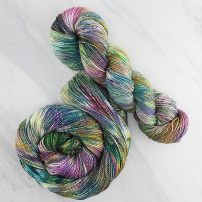 VIVALDI'S AUTUMN Hand Dyed on Buttery Soft DK - Splashed & Speckled Yarn