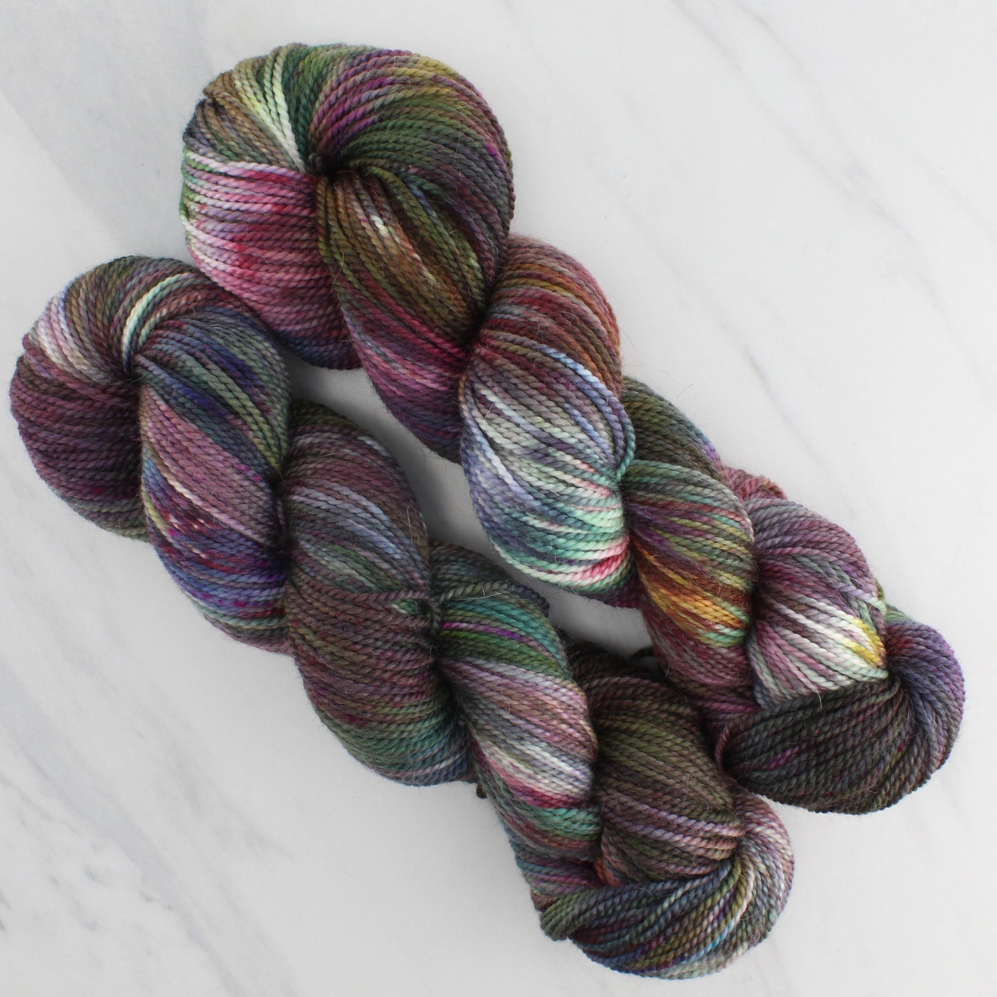 VIVALDI'S WINTER Hand Dyed on Buttery Soft DK - Splashed & Speckled Yarn