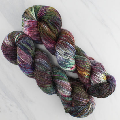 VIVALDI'S WINTER Hand Dyed on Buttery Soft DK - Splashed & Speckled Yarn