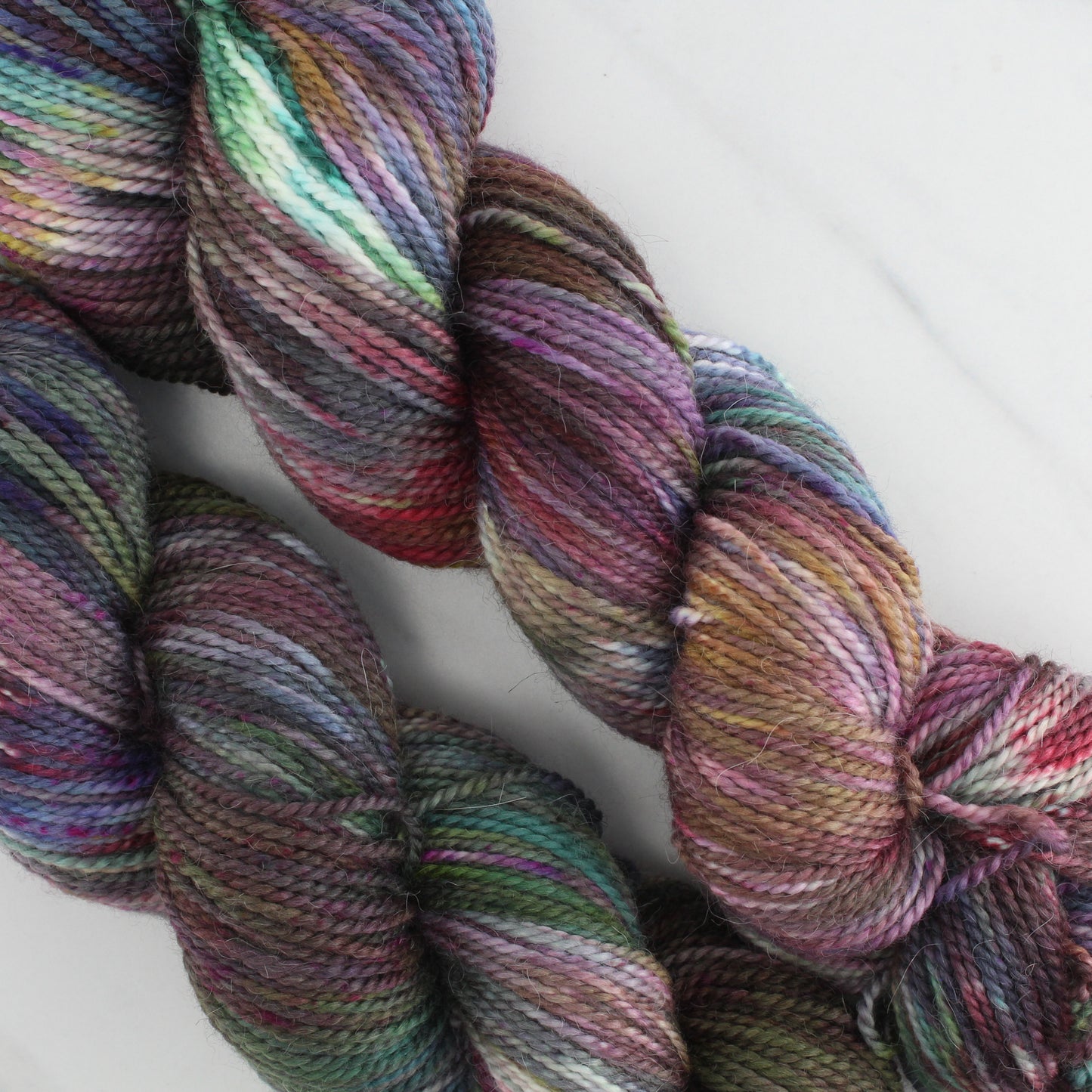VIVALDI'S WINTER Hand Dyed on Buttery Soft DK - Splashed & Speckled Yarn